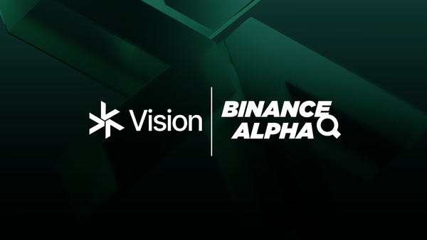 Vision (VSN) becomes available in the Binance Wallet via Binance Alpha